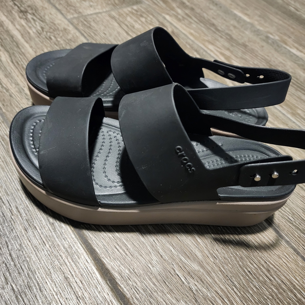 CROCS Women's Black Platform Sandals